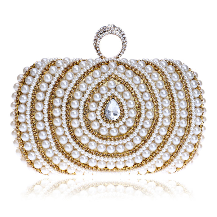 Wholesale Pearl Clutch Women Dress Dinner Bag JDC-HB-YMi005