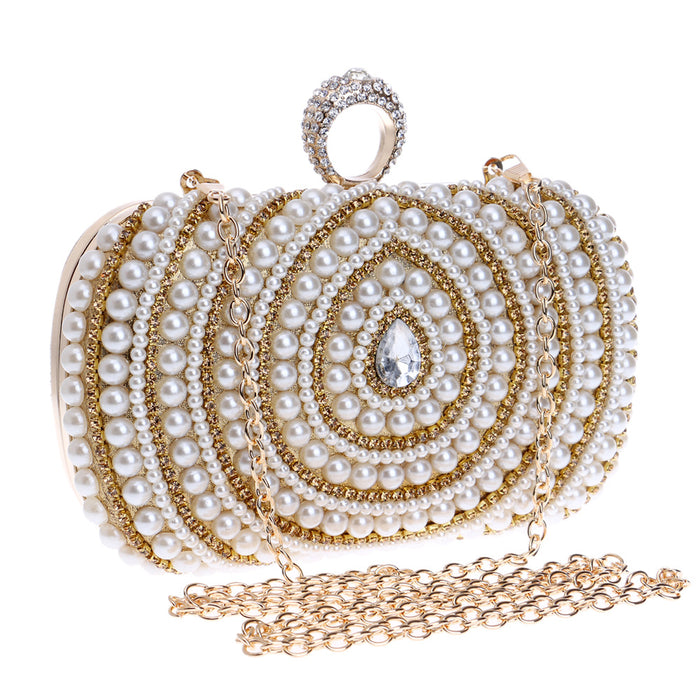 Wholesale Pearl Clutch Women Dress Dinner Bag JDC-HB-YMi005