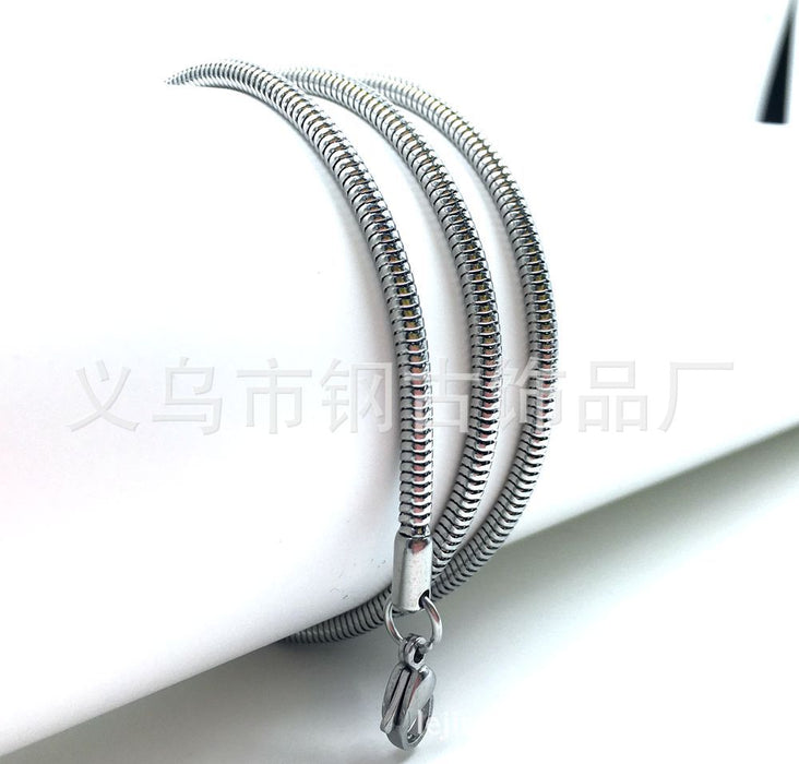 Wholesale Necklace Titanium steel Stainless steel chain MOQ≥2 JDC-NE-GangGu007