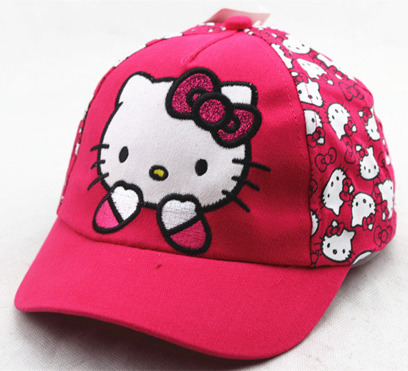 Wholesale summer passable cartoon KT cat printed cap JDC-FH-WuF001