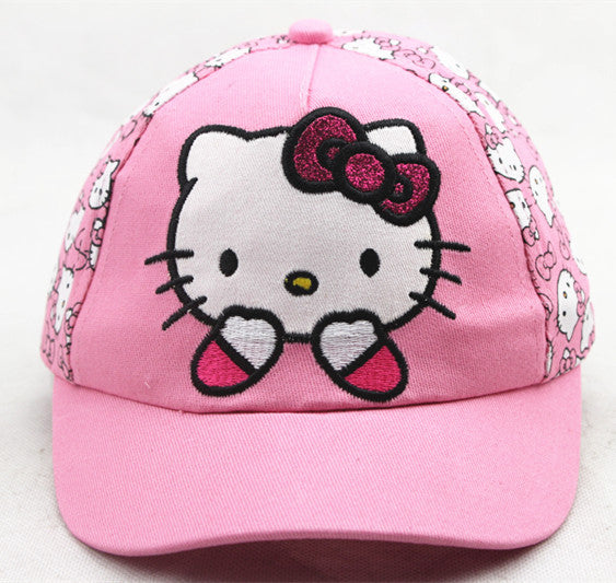 Wholesale summer passable cartoon KT cat printed cap JDC-FH-WuF001