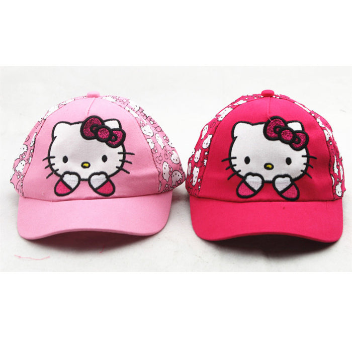 Wholesale summer passable cartoon KT cat printed cap JDC-FH-WuF001