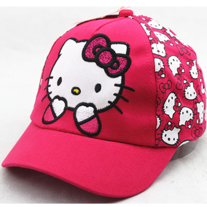 Wholesale summer passable cartoon KT cat printed cap JDC-FH-WuF001