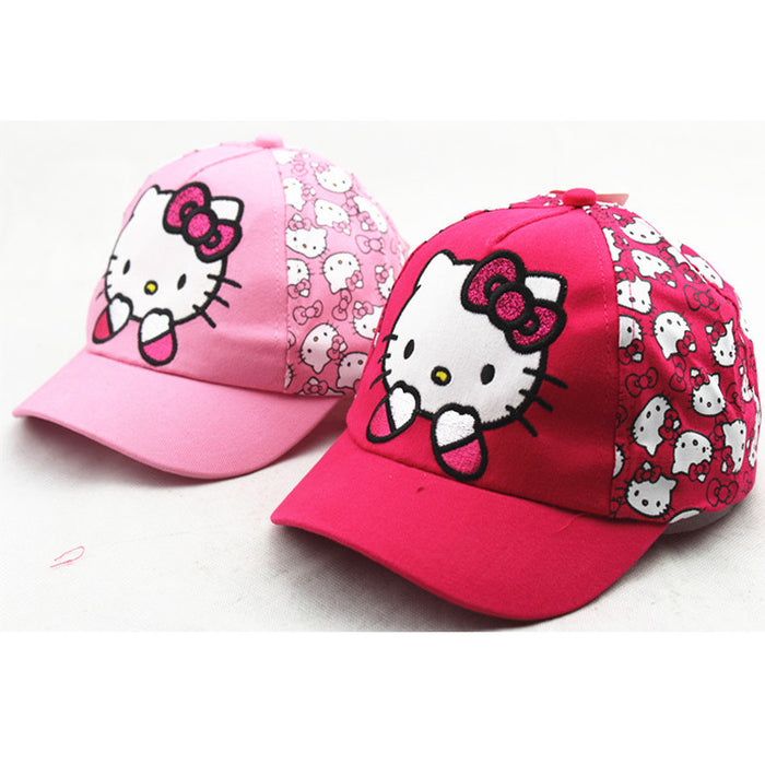 Wholesale summer passable cartoon KT cat printed cap JDC-FH-WuF001