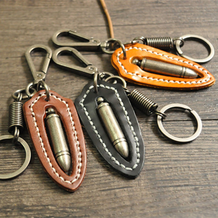 Jewelry WholesaleWholesale Leather Alloy Bullet Keychain JDC-KC-HDa001 Keychains 灏达 %variant_option1% %variant_option2% %variant_option3%  Factory Price JoyasDeChina Joyas De China