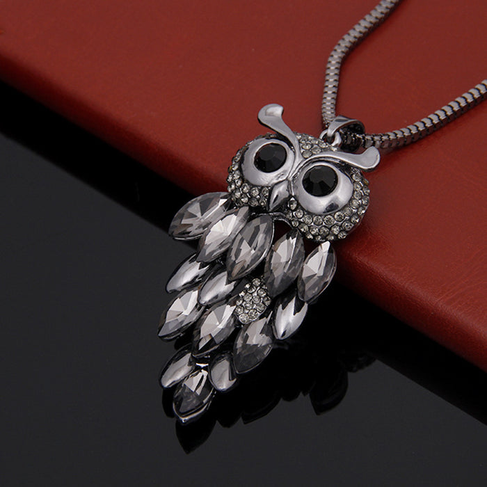 Jewelry WholesaleWholesale Owl Sweater Chain Long Necklace Women JDC-NE-YouH004 Necklaces 优鸿 %variant_option1% %variant_option2% %variant_option3%  Factory Price JoyasDeChina Joyas De China