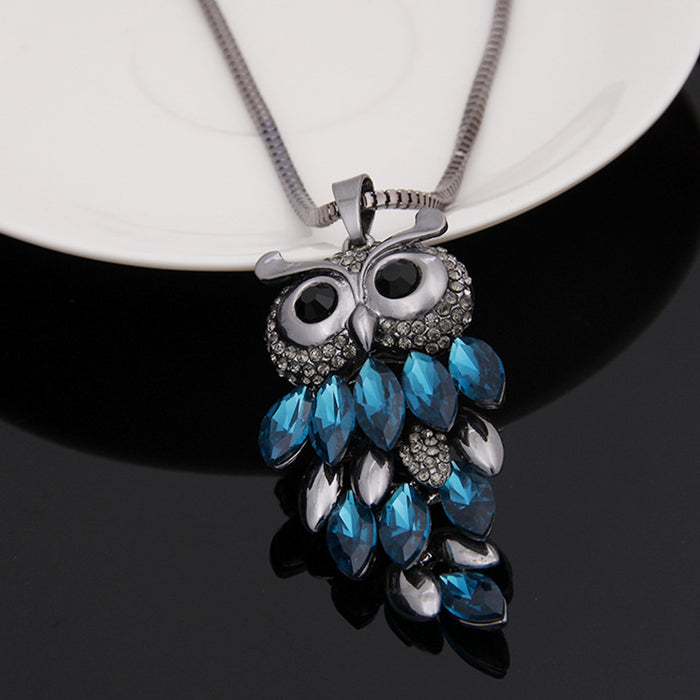 Jewelry WholesaleWholesale Owl Sweater Chain Long Necklace Women JDC-NE-YouH004 Necklaces 优鸿 %variant_option1% %variant_option2% %variant_option3%  Factory Price JoyasDeChina Joyas De China