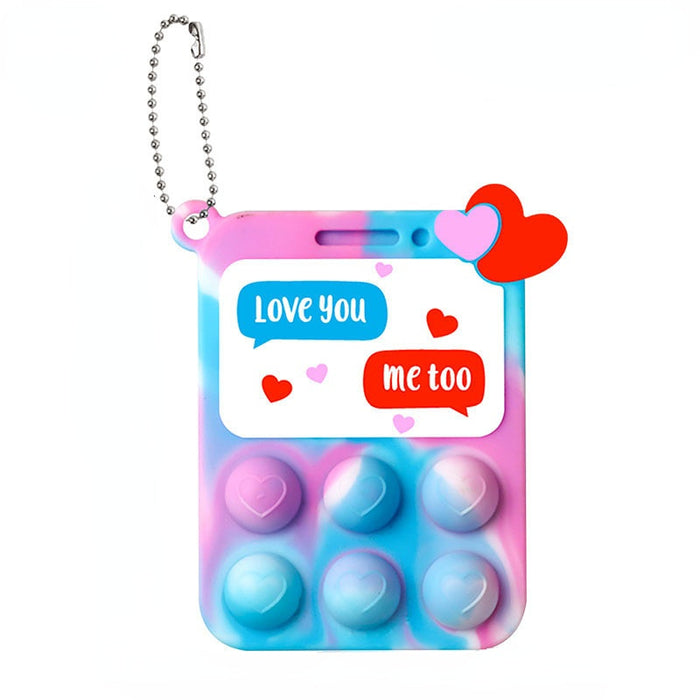 Jewelry WholesaleWholesale kids educational toy silicone decompression press le finger bubble keychain MOQ≥2 JDC-FT-HMJ021 fidgets toy 华明军 %variant_option1% %variant_option2% %variant_option3%  Factory Price JoyasDeChina Joyas De China