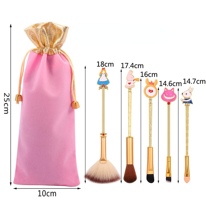 Wholesale Cartoon Man-made Fiber Makeup Brush Set (M) MOQ≥3 JDC-MB-GYu010