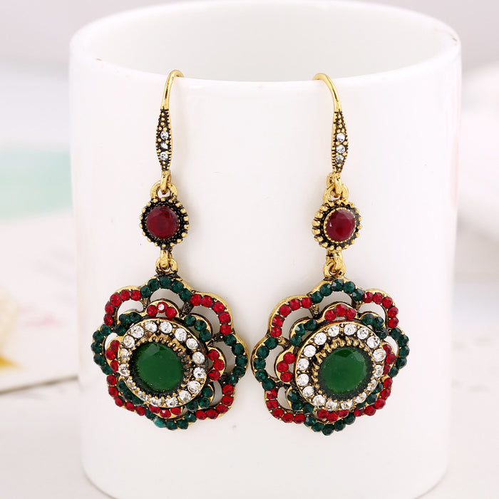 Jewelry WholesaleWholesale bohemian ethnic style cutout flower earrings JDC-ES-KaiQ021 Earrings 凯庆 %variant_option1% %variant_option2% %variant_option3%  Factory Price JoyasDeChina Joyas De China