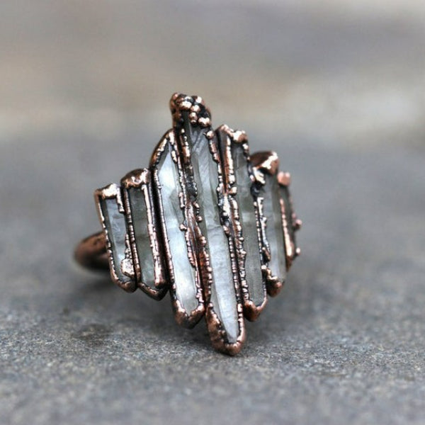 Wholesale Irregular Rock Bound Vintage Alloy Ring JDC-RS-Saip007