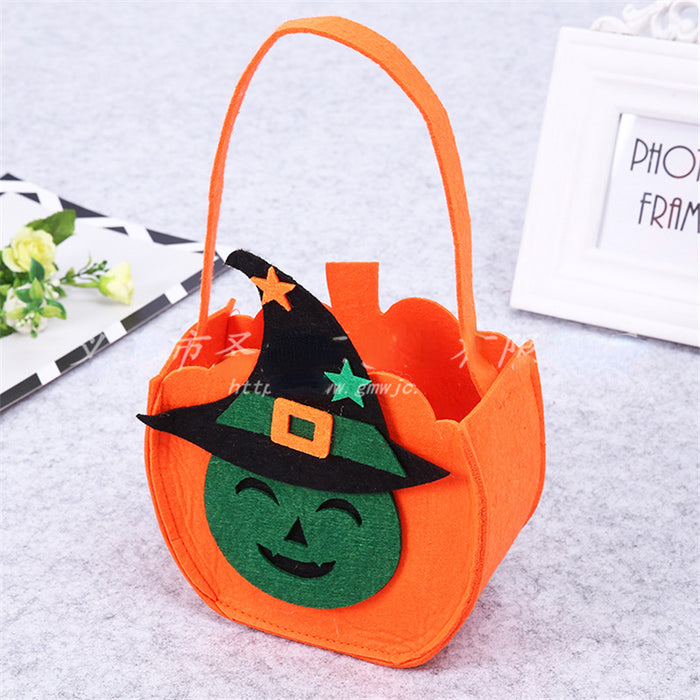 Wholesale Halloween Candy Bag Portable Pumpkin Bag Gift Bag Props Supplies MOQ≥2 JDC-HB-ShengX006