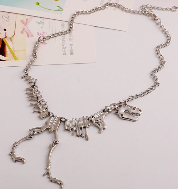 Wholesale Fashion Vintage Dinosaur Skeleton Alloy Necklace JDC-NE-HuaiL005