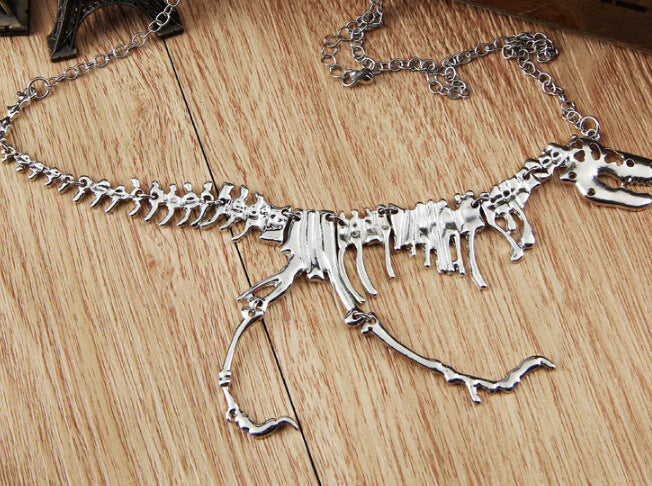 Wholesale Fashion Vintage Dinosaur Skeleton Alloy Necklace JDC-NE-HuaiL005