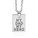 Jewelry WholesaleWholesale my Dad my Hero Father's Day Alloy Necklace JDC-NE-Langt027 Necklaces 阆天 %variant_option1% %variant_option2% %variant_option3%  Factory Price JoyasDeChina Joyas De China