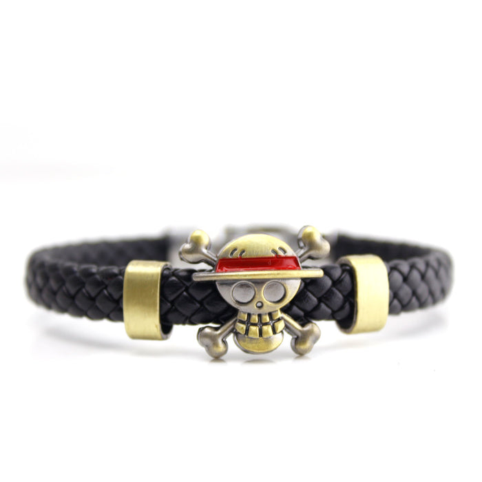 Wholesale Bracelet Braided Leather Zinc Alloy MOQ≥3 JDC-BT-QXue001