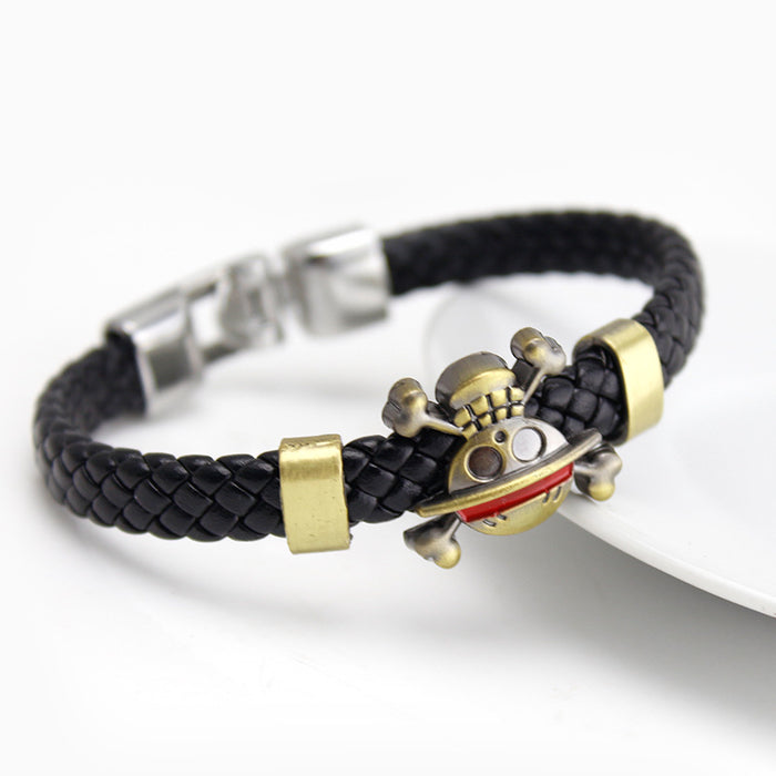 Wholesale Bracelet Braided Leather Zinc Alloy MOQ≥3 JDC-BT-QXue001