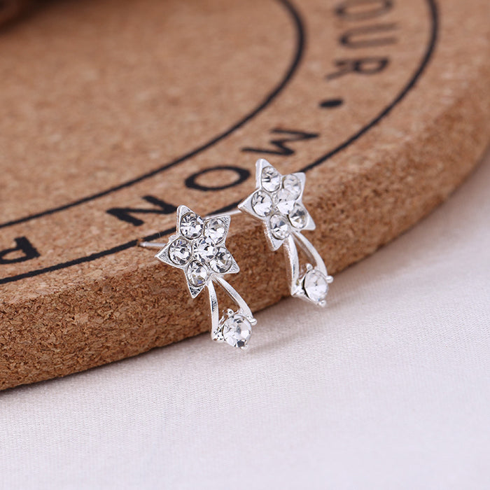 Wholesale Pearl Flash Diamond Stud Earrings Small Jewelry JDC-ES-Mdd012