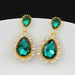 Jewelry WholesaleWholesale vintage crystal green long alloy earrings JDC-ES-GSDB048 Earrings 丹比华比 %variant_option1% %variant_option2% %variant_option3%  Factory Price JoyasDeChina Joyas De China