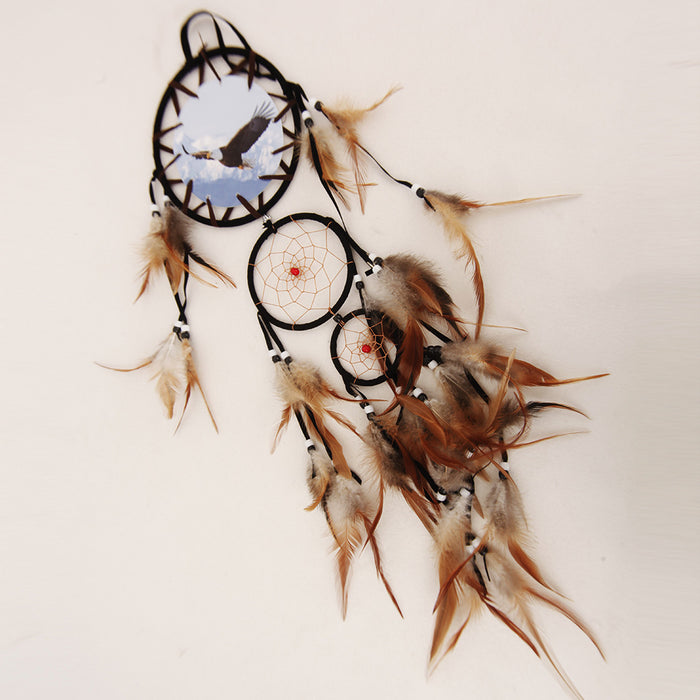 Wholesale Eagle Totem Oil Painting Dreamcatcher JDC-DC-LZ054