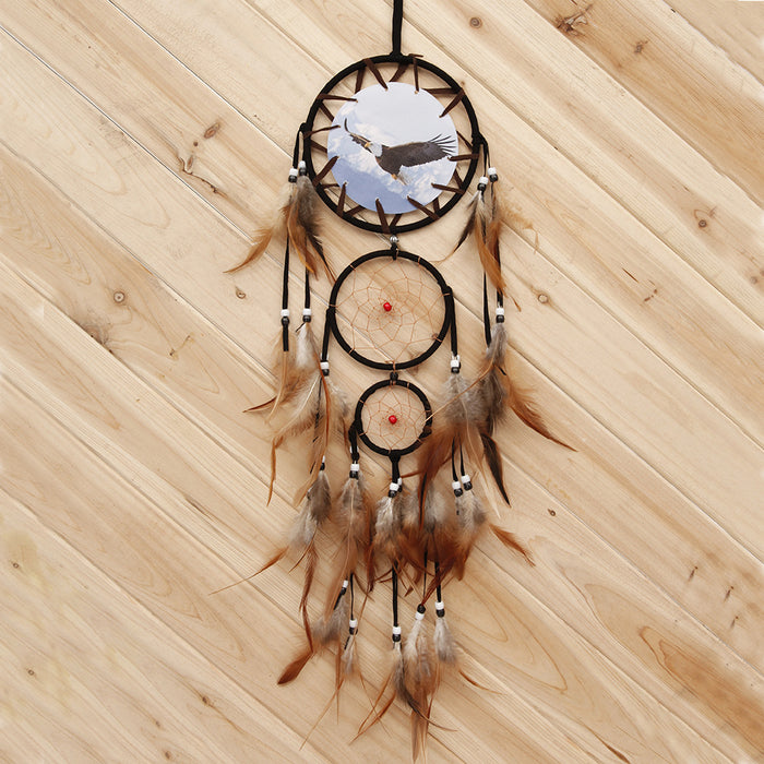 Jewelry WholesaleWholesale Eagle Totem Oil Painting Dreamcatcher JDC-DC-LZ054 Dreamcatcher 联缀 %variant_option1% %variant_option2% %variant_option3%  Factory Price JoyasDeChina Joyas De China