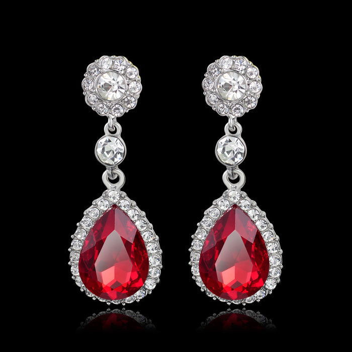 Jewelry WholesaleWholesale glass rhinestone alloy earrings JDC-ES-GSDB006 Earrings 丹比华比 %variant_option1% %variant_option2% %variant_option3%  Factory Price JoyasDeChina Joyas De China