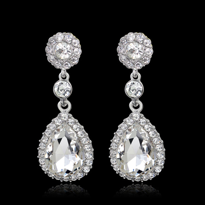 Jewelry WholesaleWholesale glass rhinestone alloy earrings JDC-ES-GSDB006 Earrings 丹比华比 %variant_option1% %variant_option2% %variant_option3%  Factory Price JoyasDeChina Joyas De China