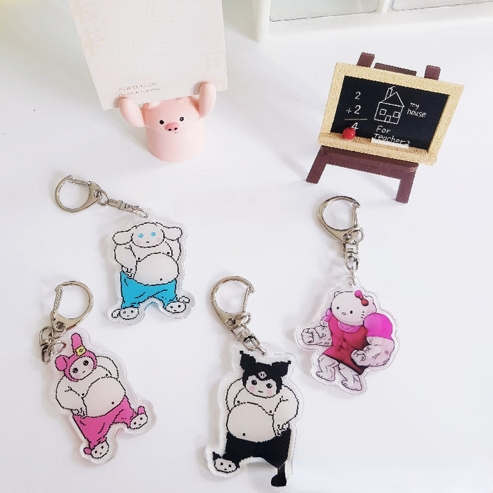 Wholesale Keychain Acrylic Cute Cartoon Pendant MOQ≥2 (S) JDC-KC-ChuangYin009