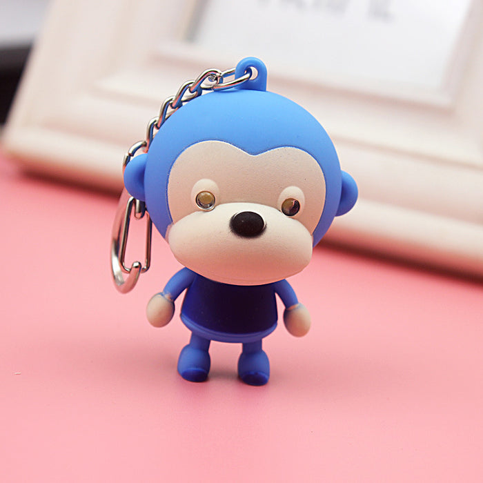 Wholesale Cartoon Resin Sound Lighting Keychain (M) JDC-KC-ManM018