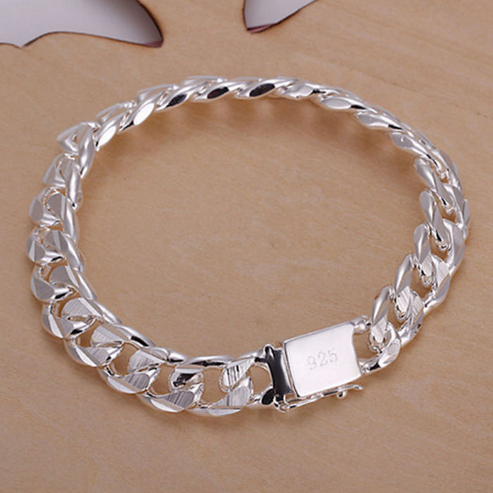 Wholesale Jewelry Wholesale Silver Plated Personality Men's Side Buckle Bracelet JDC-BT-KaY001