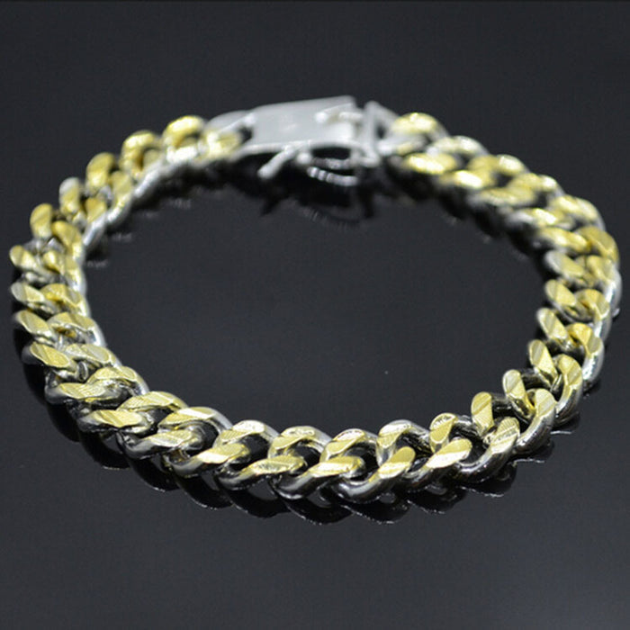 Wholesale Jewelry Wholesale Silver Plated Personality Men's Side Buckle Bracelet JDC-BT-KaY001