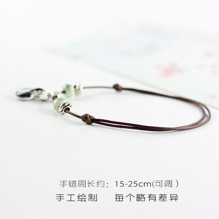 Jewelry WholesaleWholesale ceramic cartoon foot chain JDC-AS-Yt004 Anklet 广添源 %variant_option1% %variant_option2% %variant_option3%  Factory Price JoyasDeChina Joyas De China