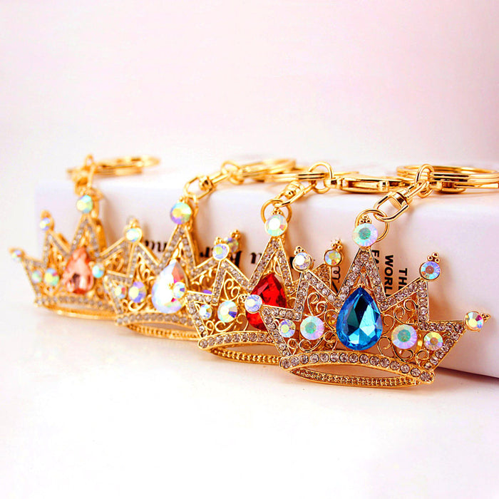 Wholesale fashion creative diamond crown shape car key chain JDC-KC-KuX003