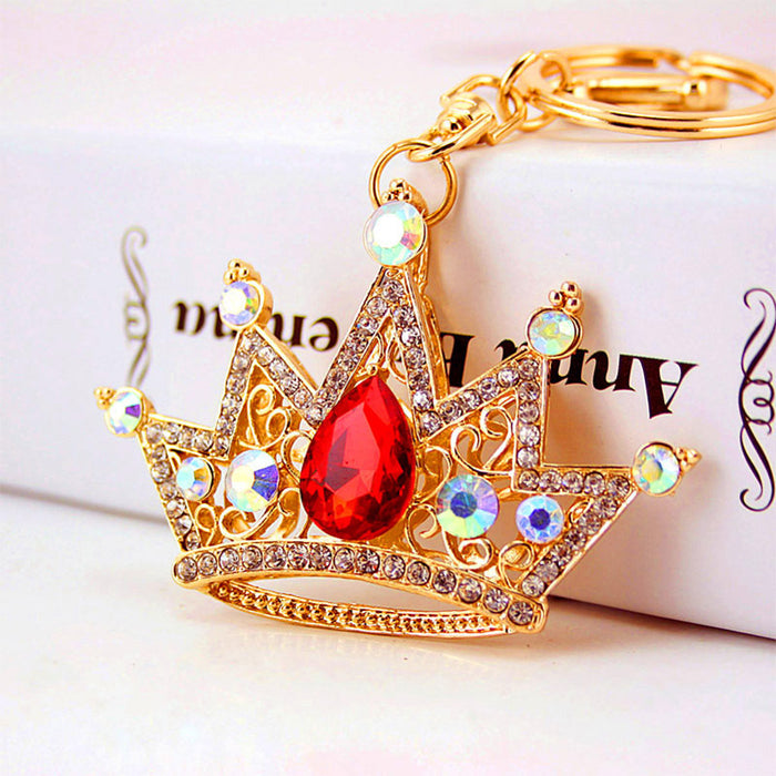 Wholesale fashion creative diamond crown shape car key chain JDC-KC-KuX003