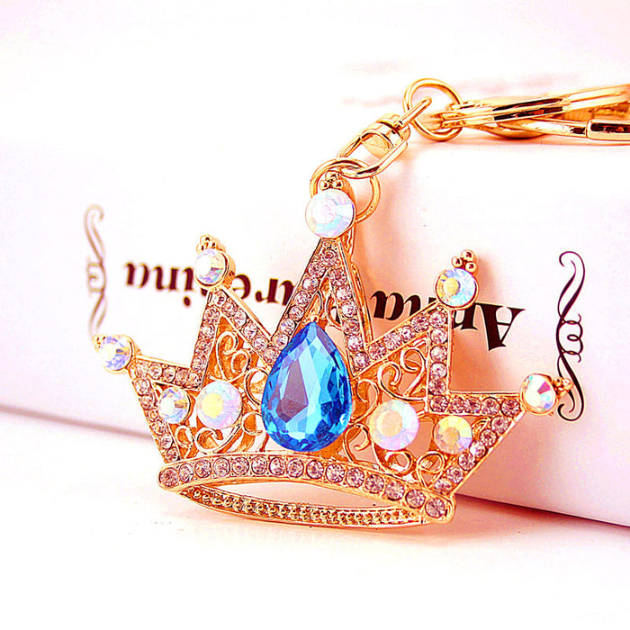 Wholesale fashion creative diamond crown shape car key chain JDC-KC-KuX003