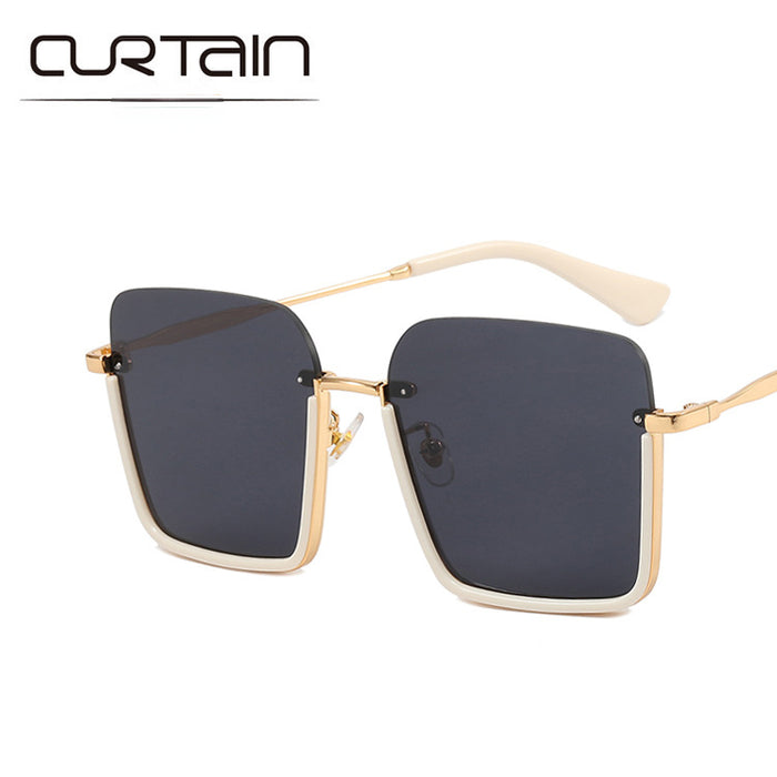 Wholesale Sunglasses Resin Retro Black Large Square Anti-UV JDC-SG-KD186