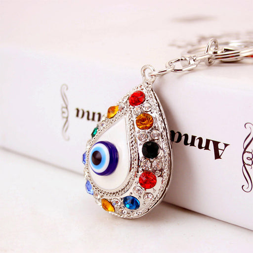 Jewelry WholesaleWholesale color rhinestone eye metal keychain JDC-KC-KuX001 Keychains 酷熙 %variant_option1% %variant_option2% %variant_option3%  Factory Price JoyasDeChina Joyas De China