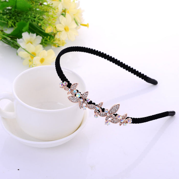 Jewelry WholesaleWholesale bow rhinestone alloy hair band JDC-HD-ZhuoL002 Headband 卓联 %variant_option1% %variant_option2% %variant_option3%  Factory Price JoyasDeChina Joyas De China