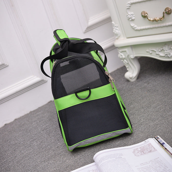 Wholesale Shoulder Bag Nylon Wear-Resistant Pet Bag Going Out Convenient Diagonal JDC-SD-Aishang007