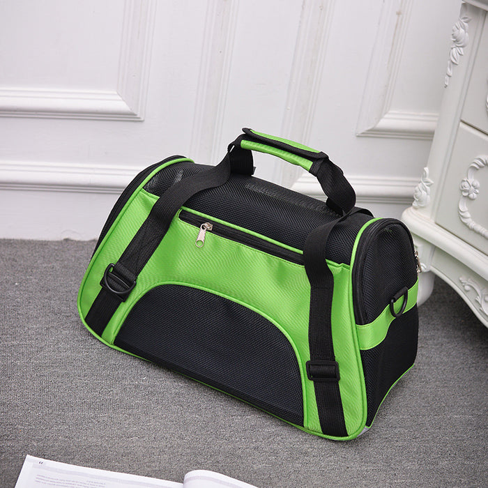 Wholesale Shoulder Bag Nylon Wear-Resistant Pet Bag Going Out Convenient Diagonal JDC-SD-Aishang007