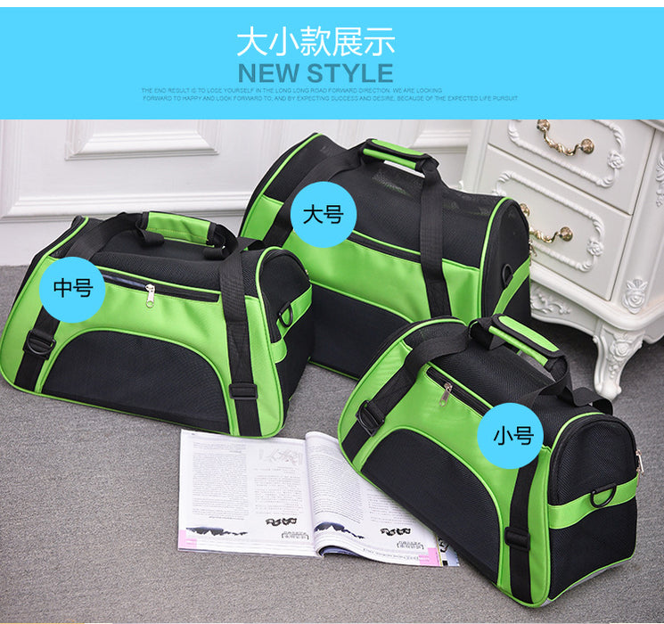 Wholesale Shoulder Bag Nylon Wear-Resistant Pet Bag Going Out Convenient Diagonal JDC-SD-Aishang007