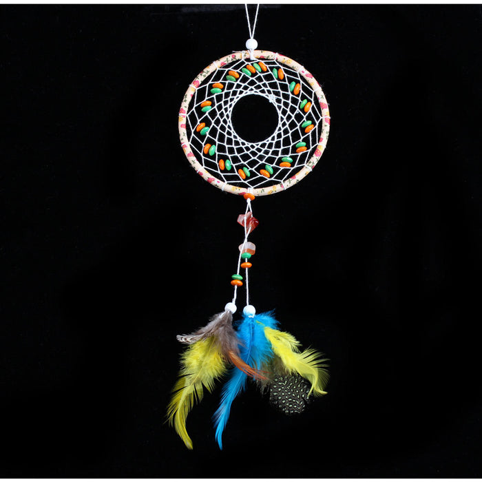 Wholesale gravel cloth abacus beads dream catcher car craft pendant JDC-DC-MengS026