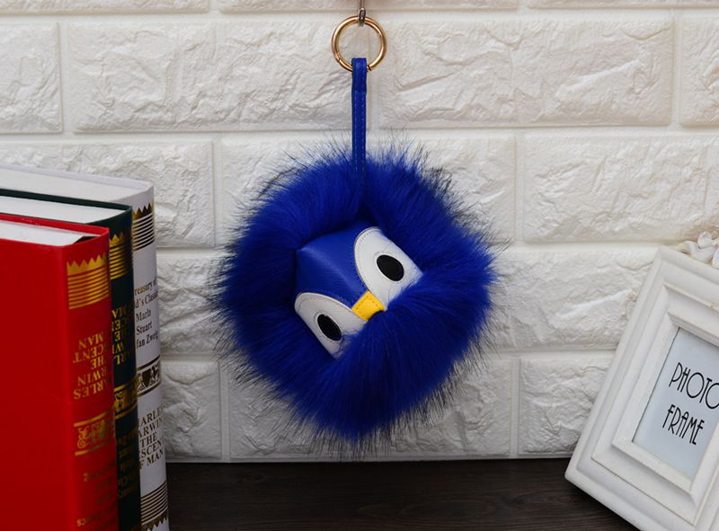 Wholesale Little Devil Hairball Faux Fur Keychain (F) JDC-KC-JXi007