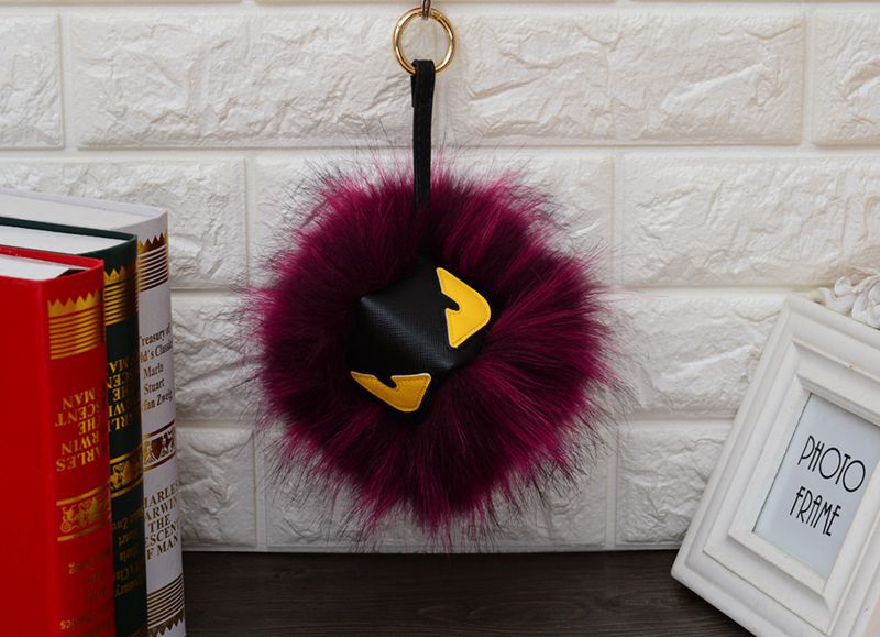 Wholesale Little Devil Hairball Faux Fur Keychain (F) JDC-KC-JXi007