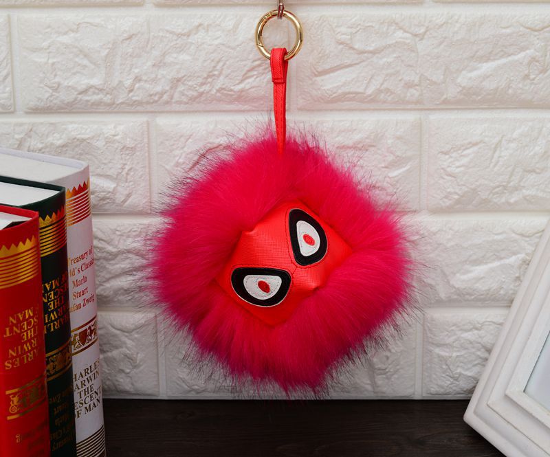 Wholesale Little Devil Hairball Faux Fur Keychain (F) JDC-KC-JXi007