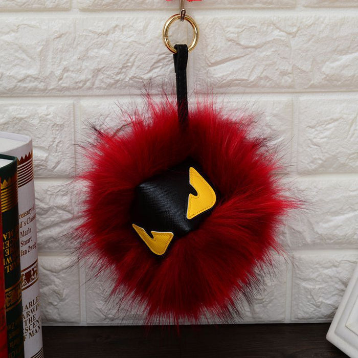 Jewelry WholesaleWholesale Little Devil Hairball Faux Fur Keychain (F) JDC-KC-JXi007 Keychains 简希 %variant_option1% %variant_option2% %variant_option3%  Factory Price JoyasDeChina Joyas De China