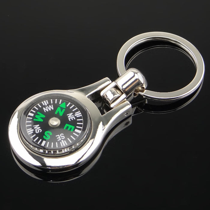 Jewelry WholesaleWholesale metal outdoor compass keychain JDC-KC-XunXin001 Keychains 浔鑫 %variant_option1% %variant_option2% %variant_option3%  Factory Price JoyasDeChina Joyas De China