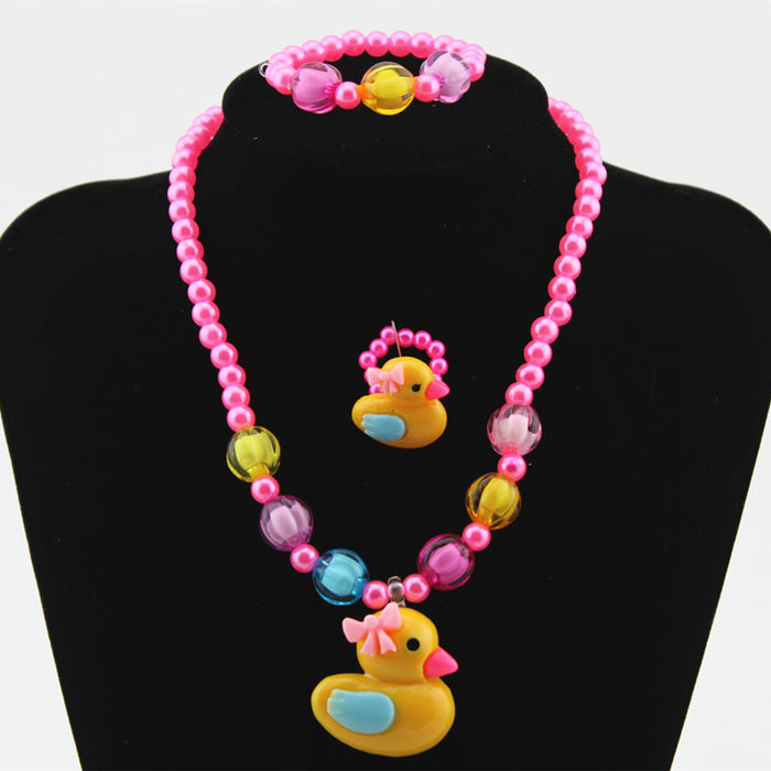 Jewelry WholesaleWholesale Plastic Resin Necklace Bracelet Set MOQ≥3 JDC-NE-Shangd005 Necklaces 双德 %variant_option1% %variant_option2% %variant_option3%  Factory Price JoyasDeChina Joyas De China