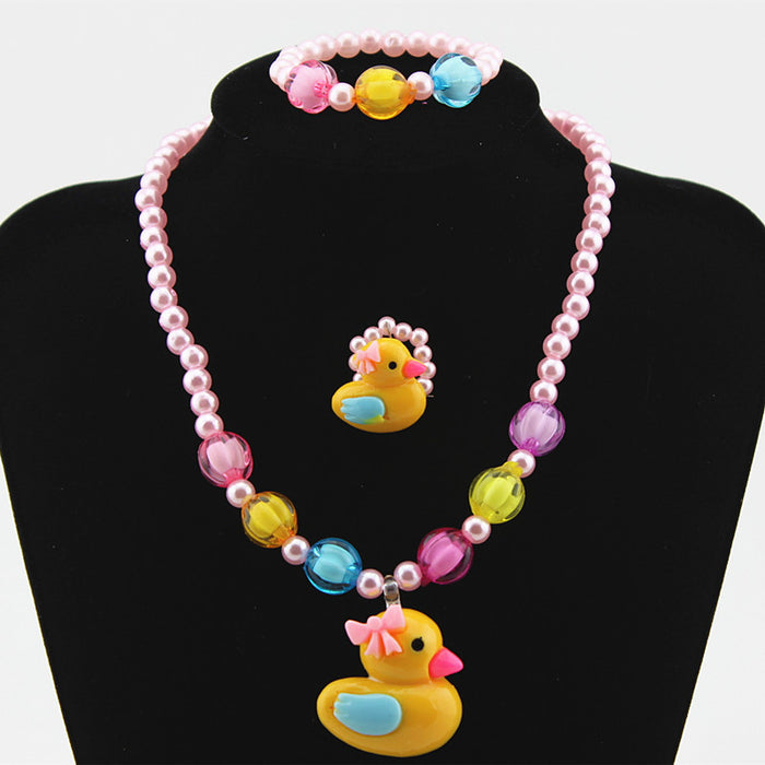 Jewelry WholesaleWholesale Plastic Resin Necklace Bracelet Set MOQ≥3 JDC-NE-Shangd005 Necklaces 双德 %variant_option1% %variant_option2% %variant_option3%  Factory Price JoyasDeChina Joyas De China