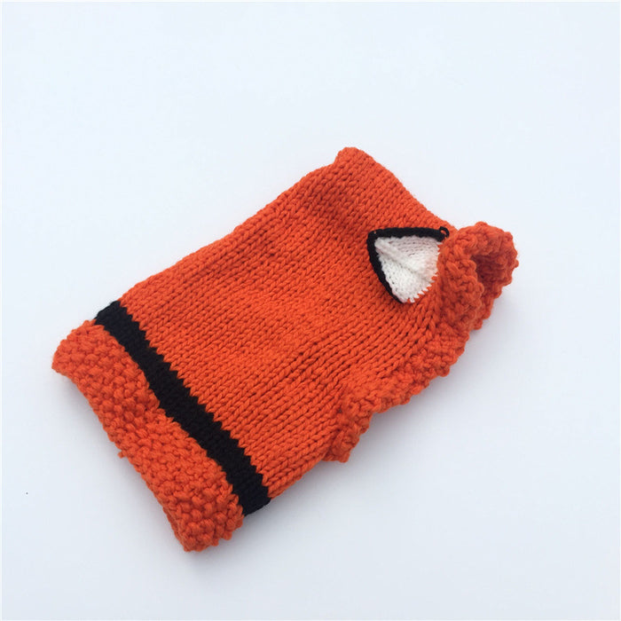 Wholesale Hat Wool Hand-knitted Children's Pullover Scarf Set MOQ≥3 JDC-FH-Xianju001